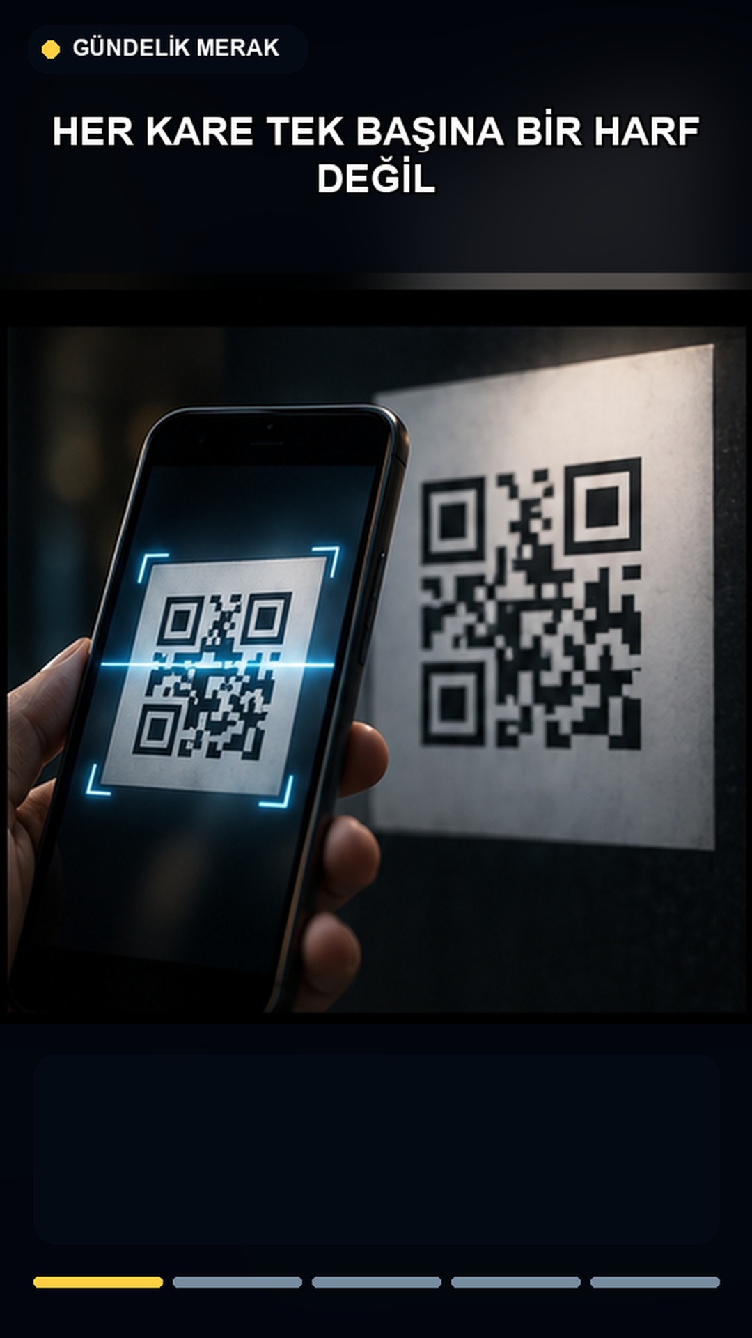 Kısmen hasarlı QR kodun temsili görseli